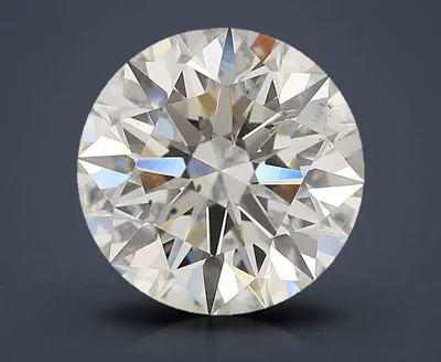 4.24ct J SI2 Rare Carat Ideal Cut Round Diamond