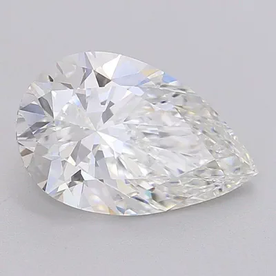 3.30ct F VVS2 Rare Carat Ideal Cut Pear Lab Grown Diamond