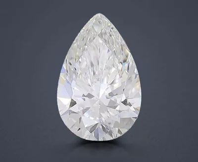 3.30ct F VVS2 Rare Carat Ideal Cut Pear Lab Grown Diamond