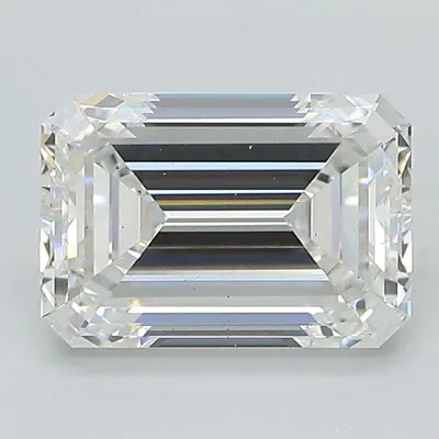 2.55ct E VS2 Excellent Cut Emerald Lab Grown Diamond