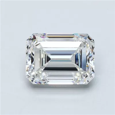 8.01ct H VVS2 Rare Carat Ideal Cut Emerald Diamond