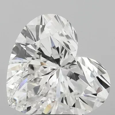 5.13ct F VS1 Rare Carat Ideal Cut Heart Lab Grown Diamond