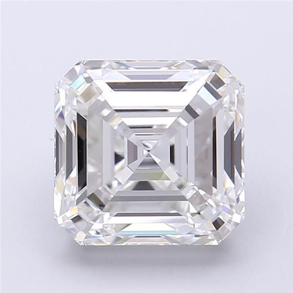 4.70ct E VVS2 Rare Carat Ideal Cut Asscher Lab Grown Diamond