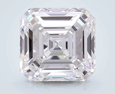 4.70ct E VVS2 Rare Carat Ideal Cut Asscher Lab Grown Diamond