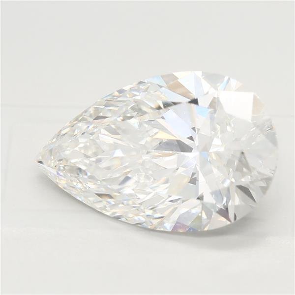 3.02ct F VS1 Rare Carat Ideal Cut Pear Lab Grown Diamond