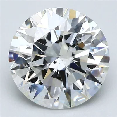 3.29ct H SI1 Rare Carat Ideal Cut Round Diamond