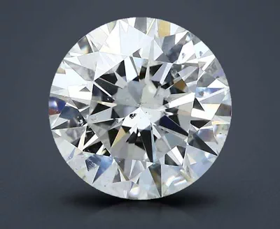 3.29ct H SI1 Rare Carat Ideal Cut Round Diamond