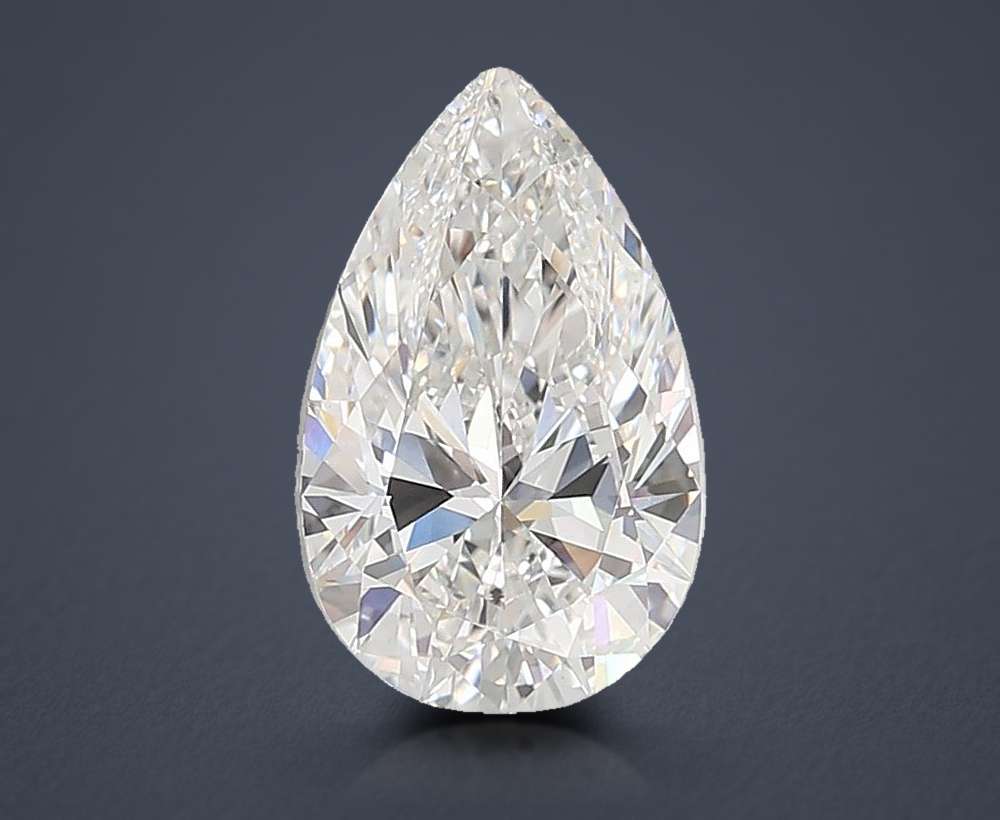 10.03ct E VVS2 Rare Carat Ideal Cut Pear Lab Grown Diamond