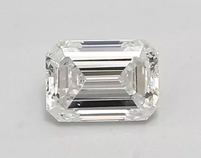 0.89ct E VVS2 Rare Carat Ideal Cut Emerald Lab Grown Diamond
