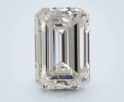 1.25ct F VS1 Rare Carat Ideal Cut Emerald Lab Grown Diamond