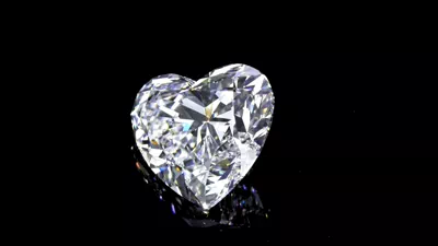 8.25ct D FL Rare Carat Ideal Cut Heart Diamond