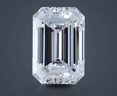 7.01ct E SI1 Rare Carat Ideal Cut Emerald Diamond