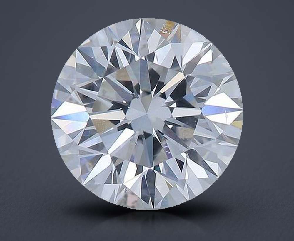 3.67ct F IF Rare Carat Ideal Cut Round Diamond
