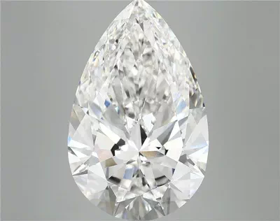 11.18ct F VVS2 Rare Carat Ideal Cut Pear Lab Grown Diamond