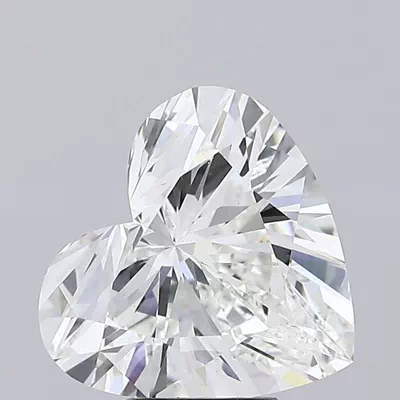 5.12ct G VVS2 Rare Carat Ideal Cut Heart Lab Grown Diamond