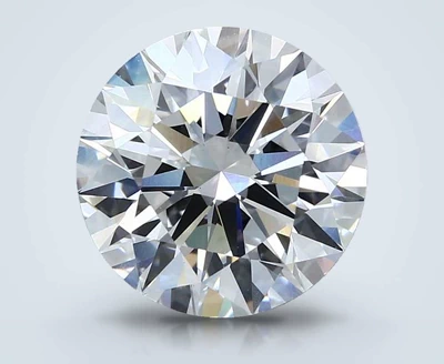 5.01ct F VS1 Rare Carat Ideal Cut Round Lab Grown Diamond