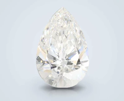 5.10ct F VVS2 Rare Carat Ideal Cut Pear Lab Grown Diamond