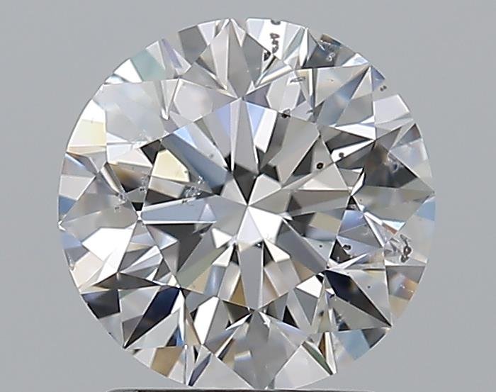 2.01ct D SI2 Rare Carat Ideal Cut Round Diamond