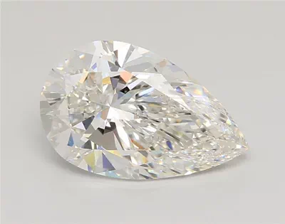 4.02ct F VVS2 Rare Carat Ideal Cut Pear Lab Grown Diamond