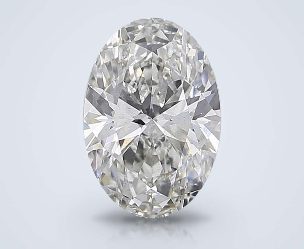 2.04ct G SI1 Rare Carat Ideal Cut Oval Lab Grown Diamond