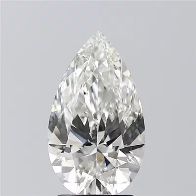 2.04ct H VS2 Rare Carat Ideal Cut Pear Lab Grown Diamond