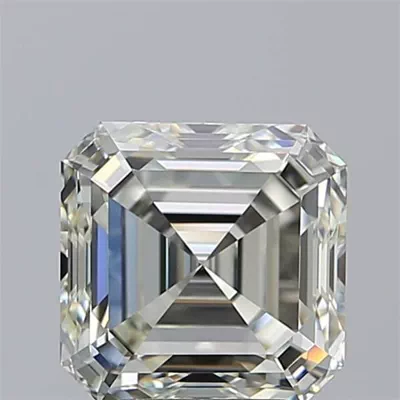 3.22ct K VVS2 Rare Carat Ideal Cut Asscher Diamond