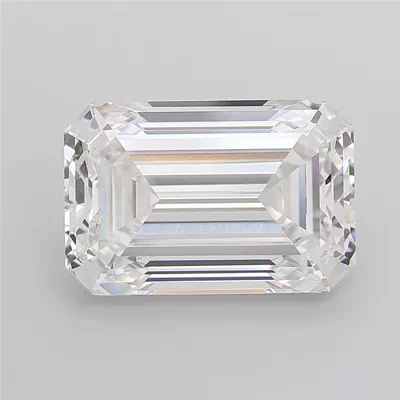30.48ct E VVS2 Excellent Cut Emerald Lab Grown Diamond