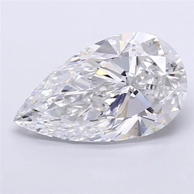 2.02ct E VS2 Rare Carat Ideal Cut Pear Lab Grown Diamond