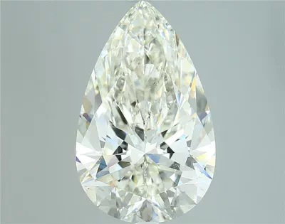 4.04ct J SI2 Rare Carat Ideal Cut Pear Diamond