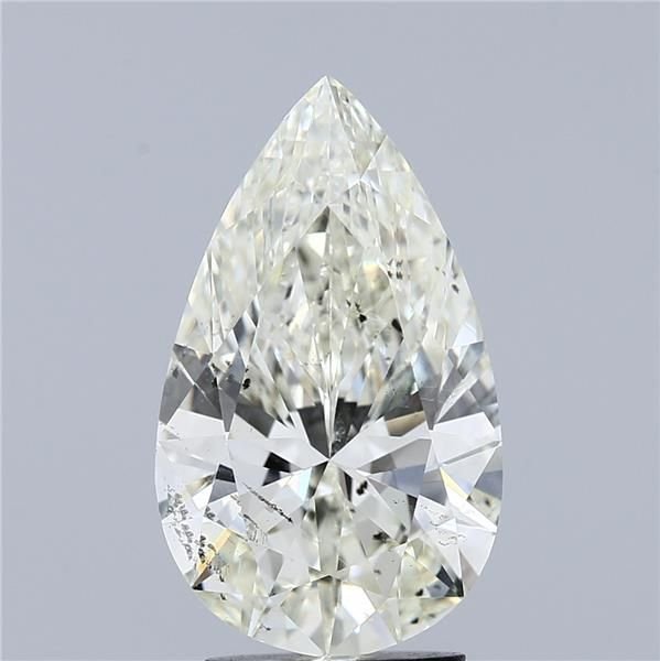 3.01ct K SI2 Rare Carat Ideal Cut Pear Diamond
