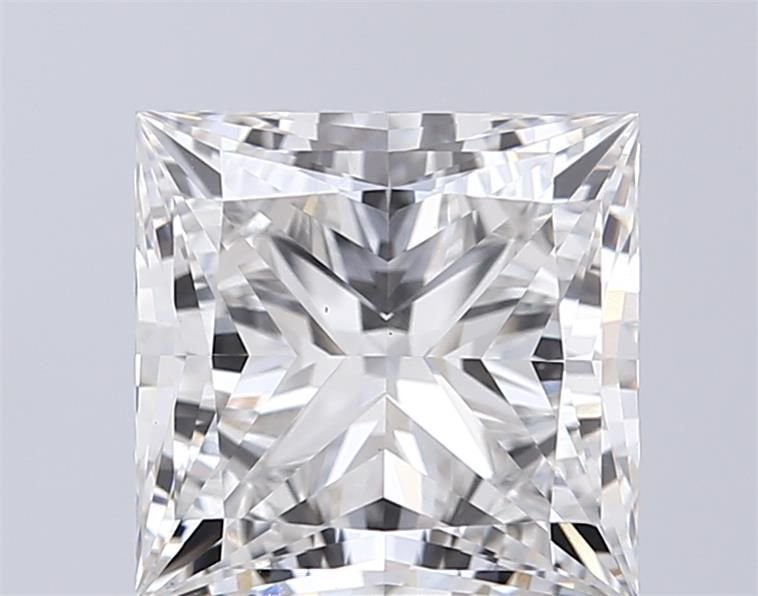 5.09ct F VS1 Rare Carat Ideal Cut Princess Lab Grown Diamond
