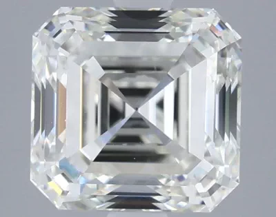 2.70ct K VS2 Rare Carat Ideal Cut Asscher Diamond