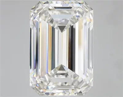 15.56ct F VVS2 Rare Carat Ideal Cut Emerald Lab Grown Diamond