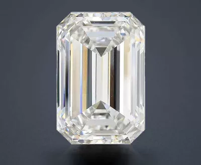 15.56ct F VVS2 Rare Carat Ideal Cut Emerald Lab Grown Diamond