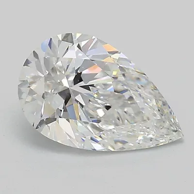 1.58ct D VVS2 Rare Carat Ideal Cut Pear Lab Grown Diamond
