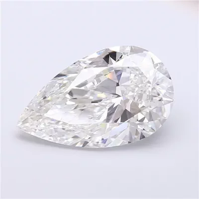 8.01ct F VVS2 Rare Carat Ideal Cut Pear Lab Grown Diamond