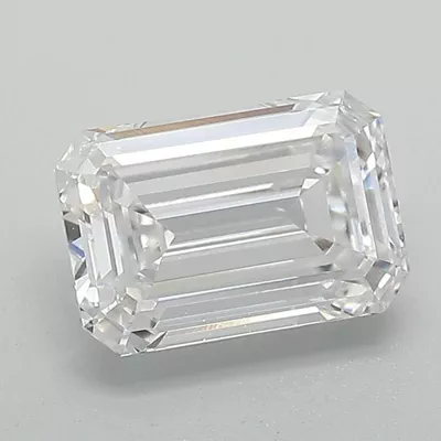 1.57ct G VVS2 Rare Carat Ideal Cut Emerald Lab Grown Diamond