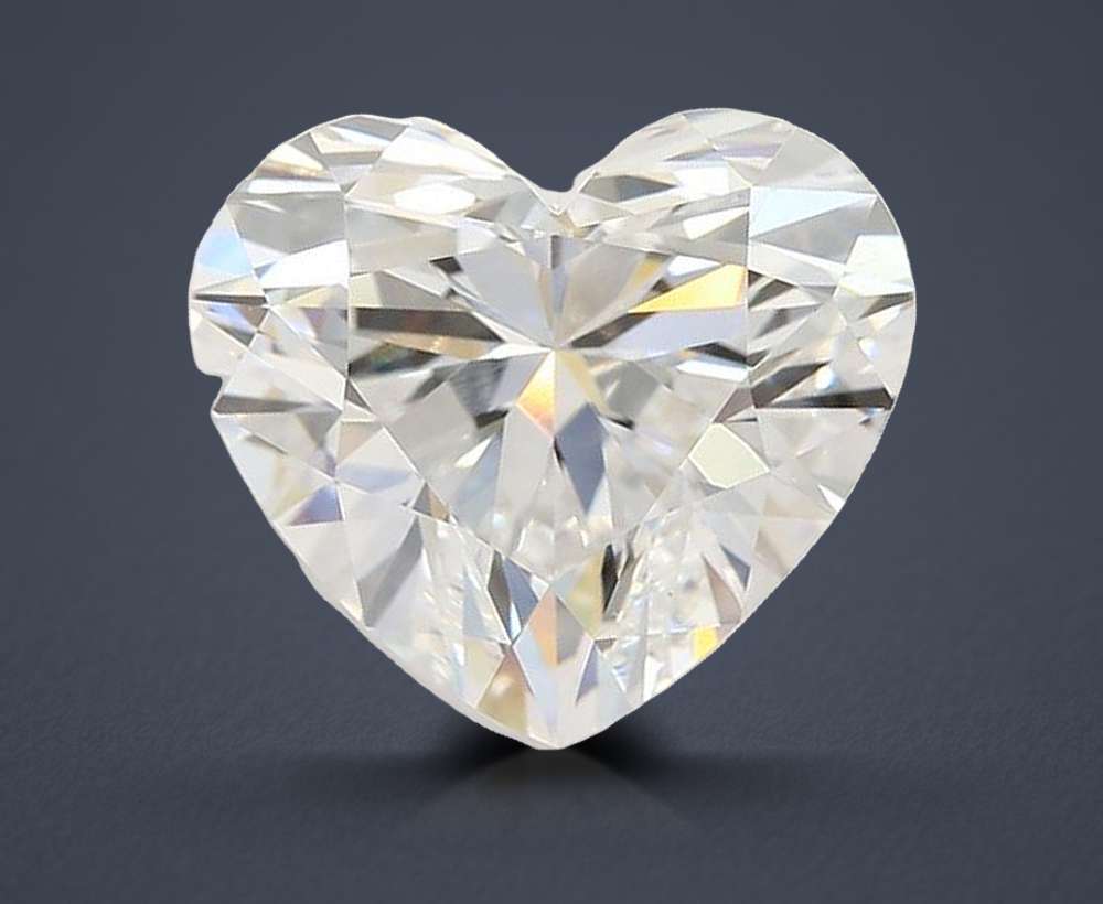 3.71ct D VVS2 Rare Carat Ideal Cut Heart Lab Grown Diamond