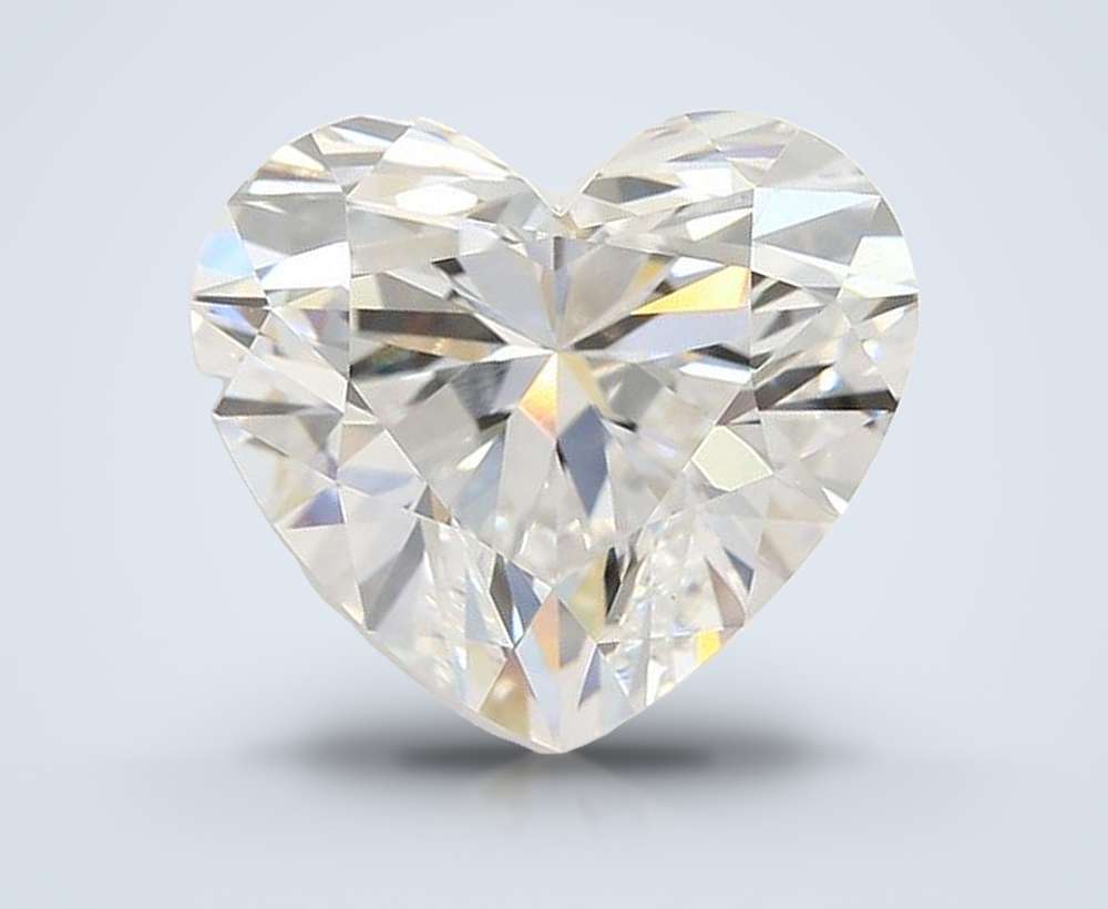 3.71ct D VVS2 Rare Carat Ideal Cut Heart Lab Grown Diamond