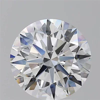 5.02ct E VVS2 Rare Carat Ideal Cut Round Diamond