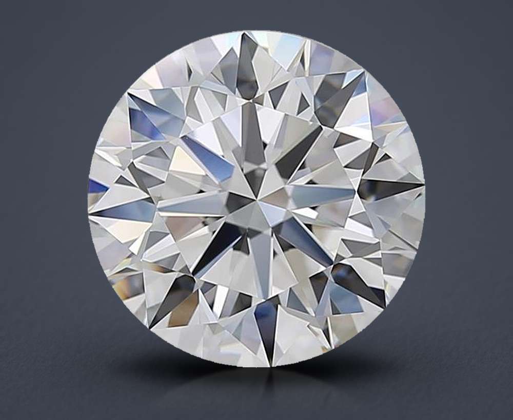 5.02ct E VVS2 Rare Carat Ideal Cut Round Diamond