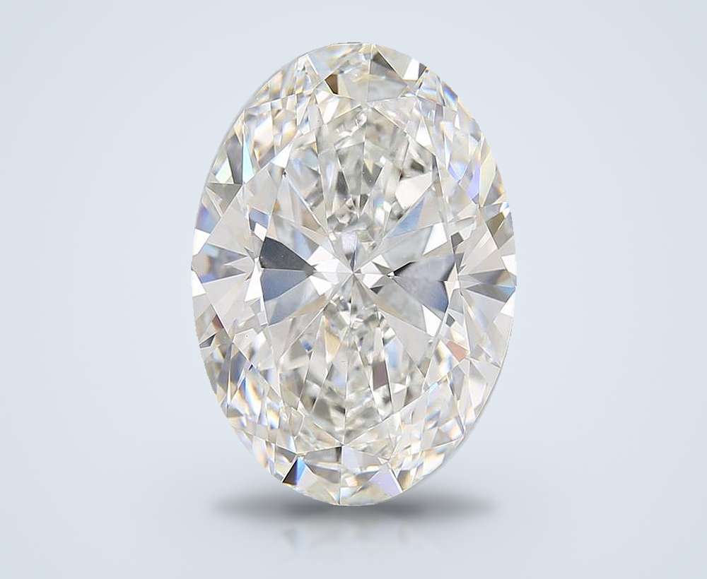 11.01ct F VVS2 Rare Carat Ideal Cut Oval Lab Grown Diamond