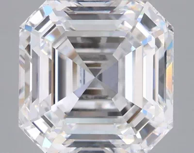 3.14ct D VVS1 Rare Carat Ideal Cut Asscher Lab Grown Diamond
