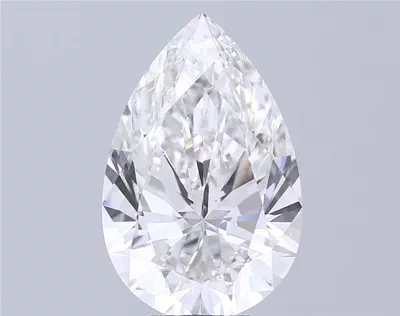 7.57ct F VS1 Rare Carat Ideal Cut Pear Lab Grown Diamond