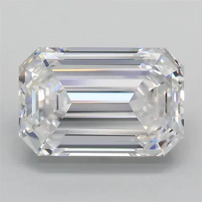 3.04ct D VS1 Rare Carat Ideal Cut Emerald Lab Grown Diamond