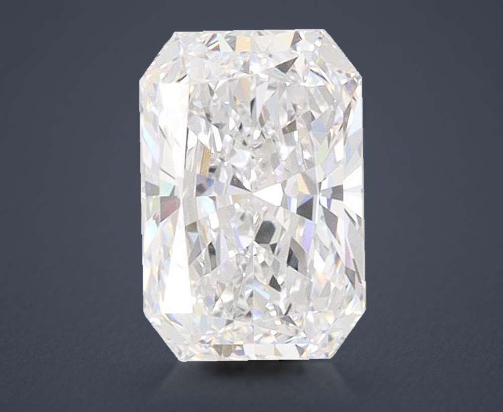 1.02ct D VVS2 Rare Carat Ideal Cut Radiant Lab Grown Diamond