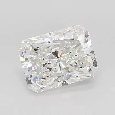 4.05ct F VVS2 Rare Carat Ideal Cut Radiant Lab Grown Diamond