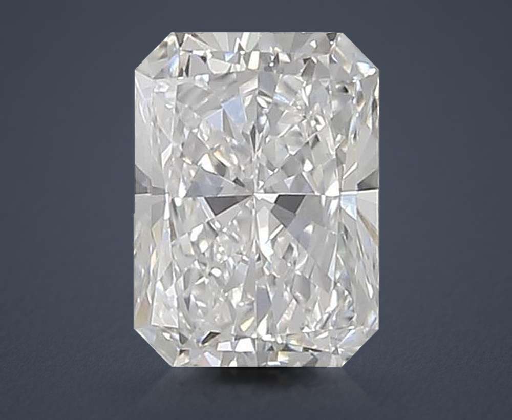 0.92ct D VVS2 Rare Carat Ideal Cut Radiant Lab Grown Diamond