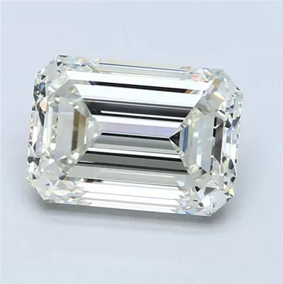 4.01ct J VVS1 Rare Carat Ideal Cut Emerald Diamond