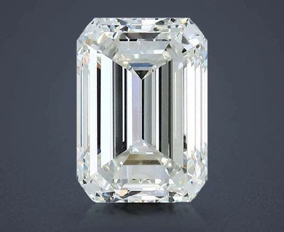 4.01ct J VVS1 Rare Carat Ideal Cut Emerald Diamond